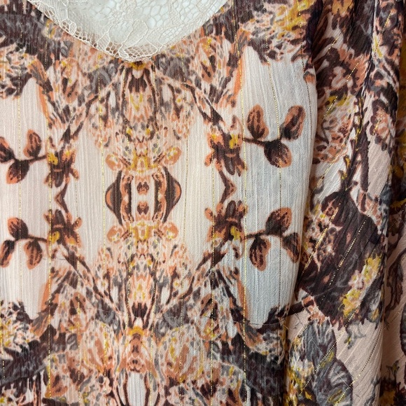 BCBGeneration Dress Womens Y2K Boho Lace Fairy Coquette Sheer Festival Sz S - Picture 6 of 14